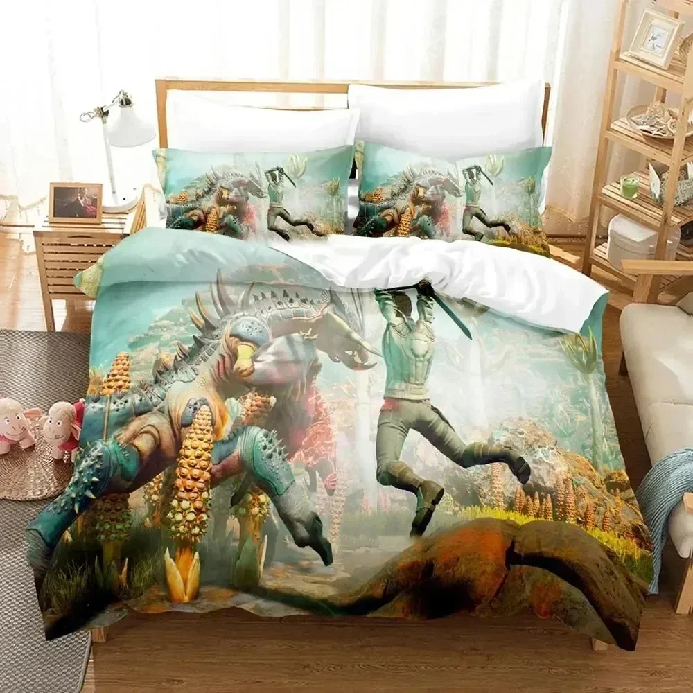 

3D Print Game Outer Worlds Bedding Set Duvet Cover Bed Set Quilt Cover Pillowcase Comforter king Queen Size Boys Adult