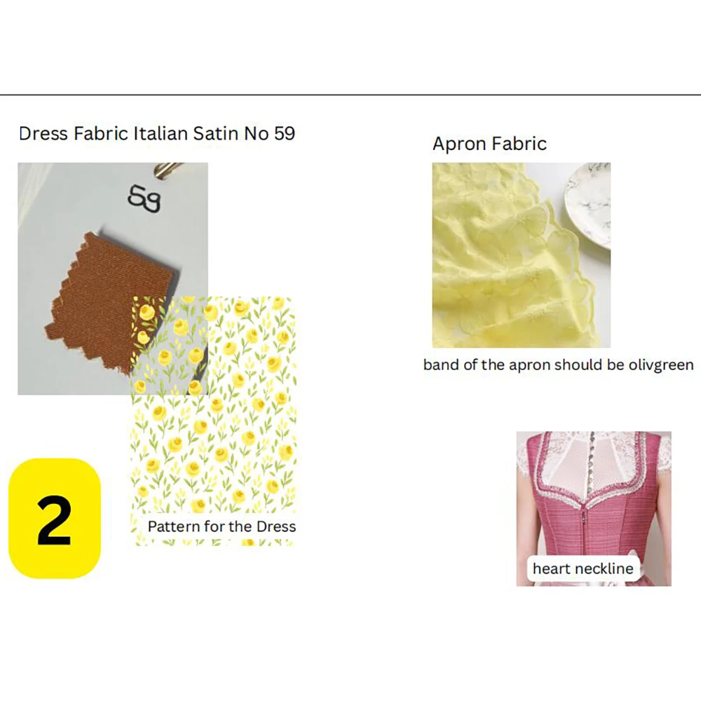 Dirndl مخصص 14 قطعة تصميم فريد من نوعه طباعة الأزهار