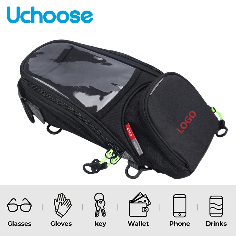 Motorcycle Fuel Bag Mobile Phone Navigation Fuel Tank Bag Multi-Function Small Oil Depot Bag Nylon Locomotive Bag