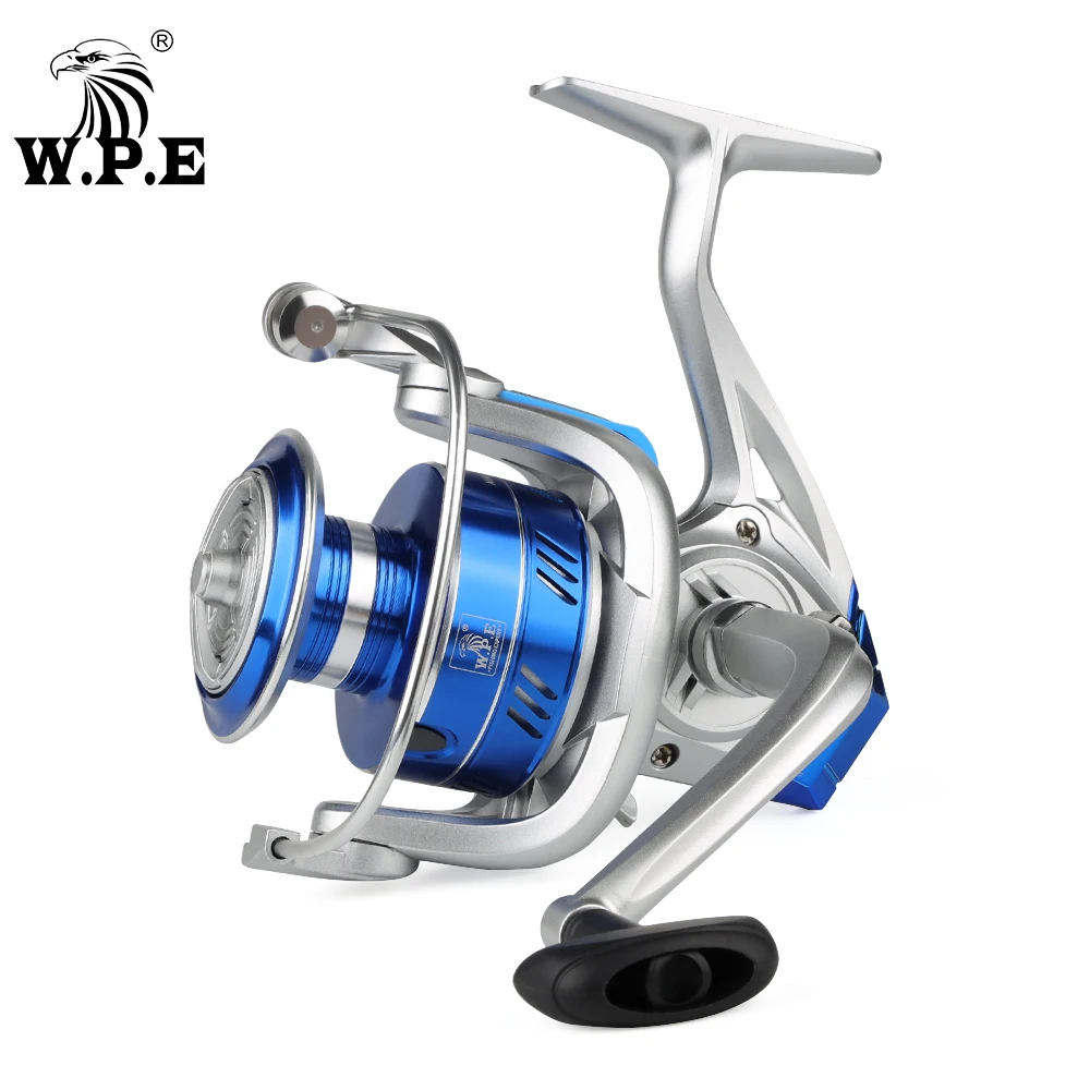 

W.P.E MX Fishing Reel 2000-6000 5.2:1 4.7:1 High Speed Spinning Reel 5 BBs Metal Spoon Carp Fishing Tackle Pesca Wheel