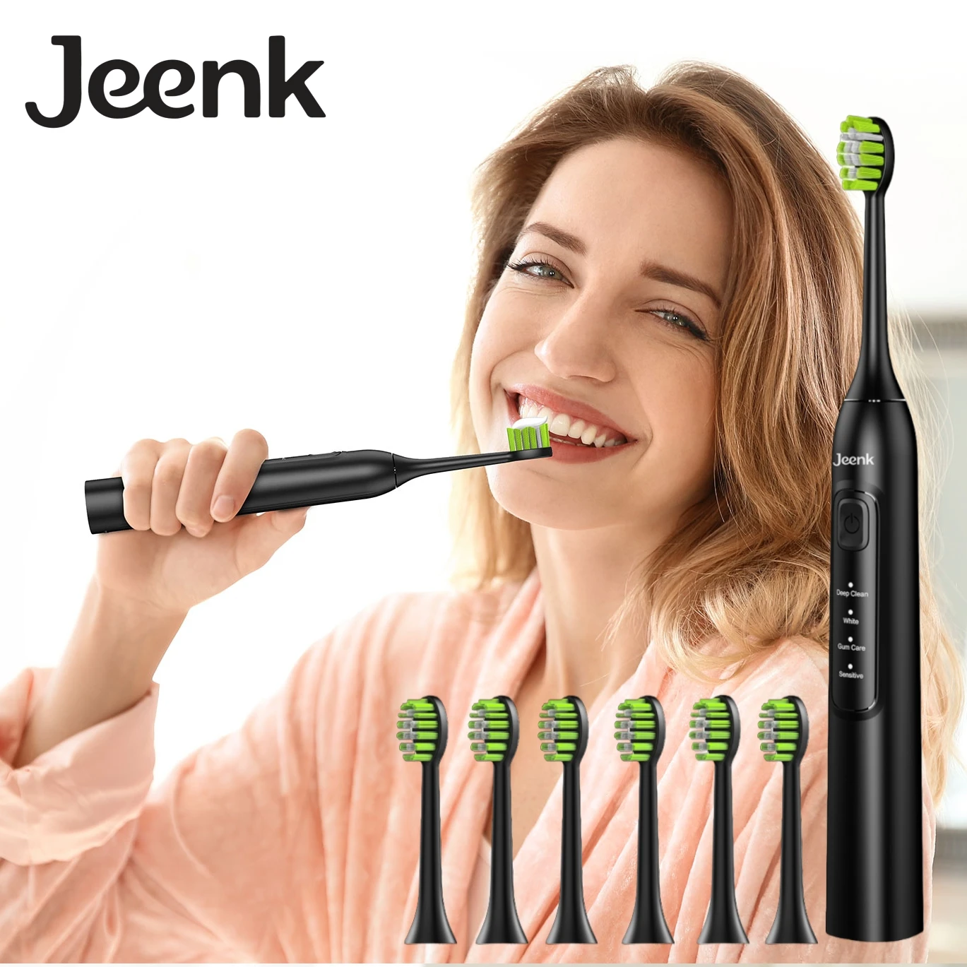 Jeenk Electric Sonic Toothbrush USB Charge JK-Y05 Rechargeable Waterproof Electronic Tooth Brushes
