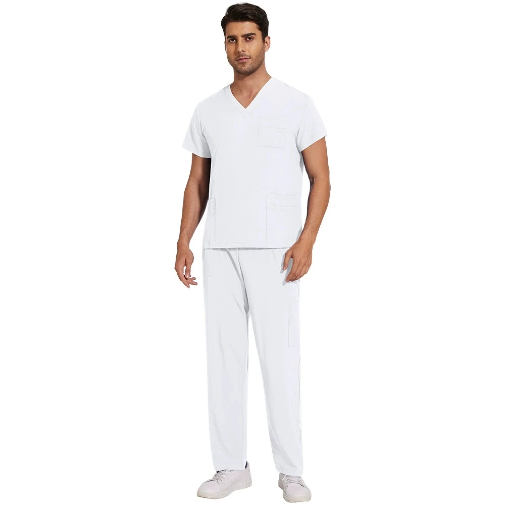 Medical Nurse Uniforms Straight-leg Pants Beauty Salon Operating Room Clinic Doctor Clothes Matte Set Uniformes Clinicos Mujer
