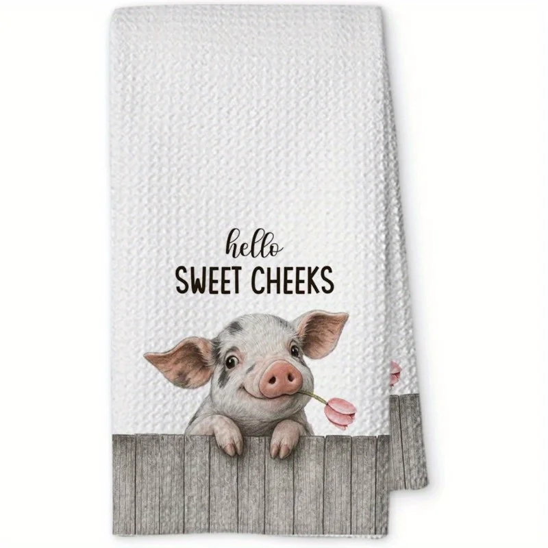 1 fun and cute piggy hand towel with 