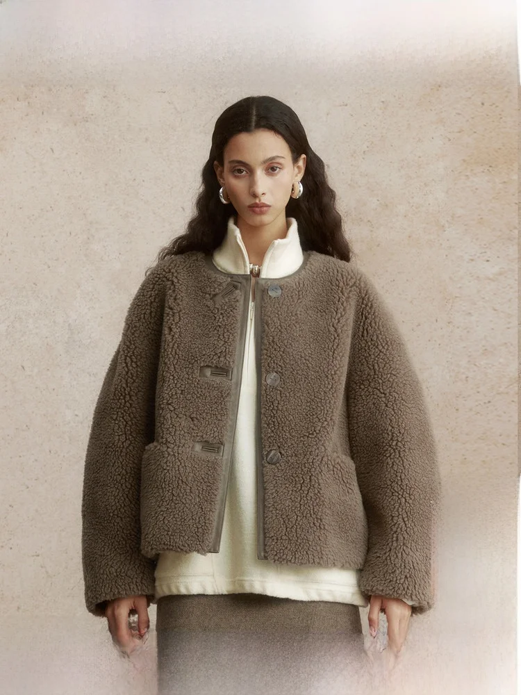 

Женское теплое зимнее пальто ZhiZhi из искусственной кожи с имитацией верблюжьей шерсти, молодежное, свободного кроя, с длинными рукавами, для повседневной носки