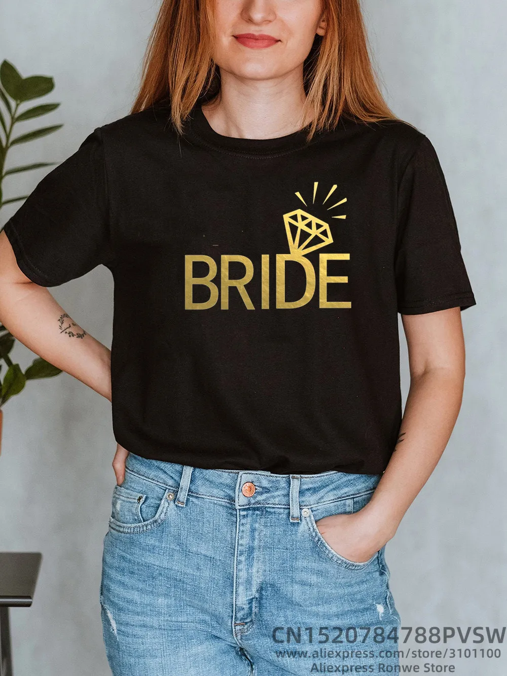 Team Bride Women Bachelorette Evjf Cotton T-Shirt 2022 Girls Hen Party Bridesmaid Wedding Female Tops Tees