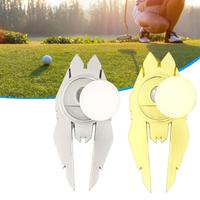 Divot Tool  Precisely Position   Golf Divot Tool Airship Shape Golf Pitch Fork