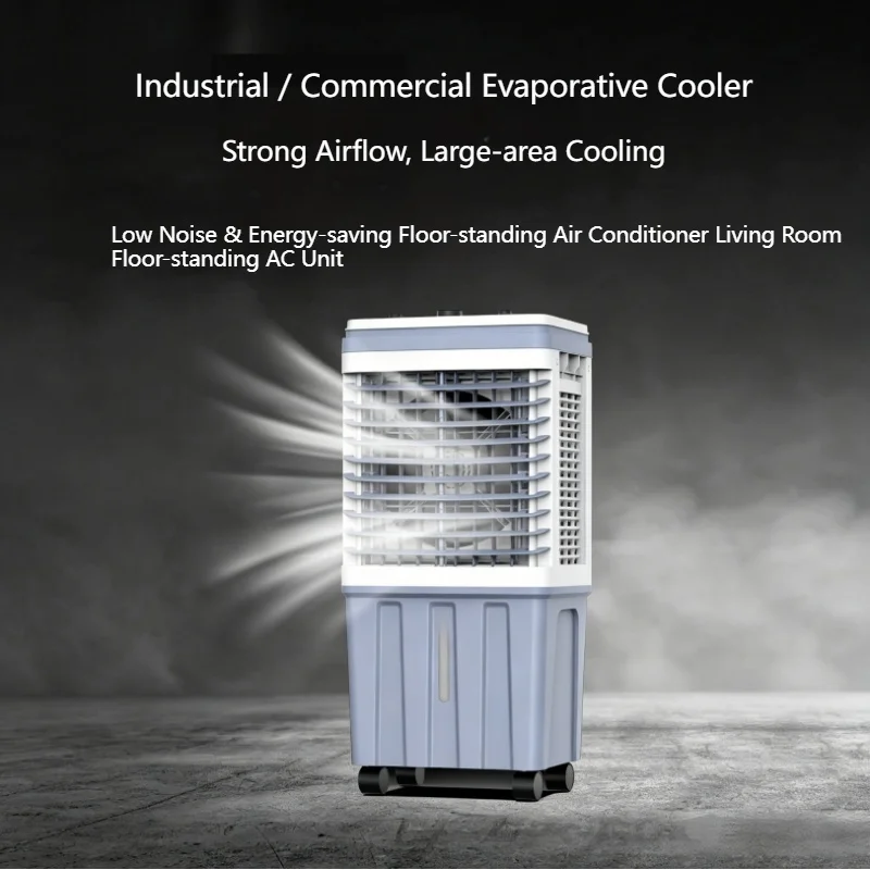 Evaporative Air Cooler Portable Cooling Fan 25L Water Tank Remote Control 3 Speed Home Office Outdoor