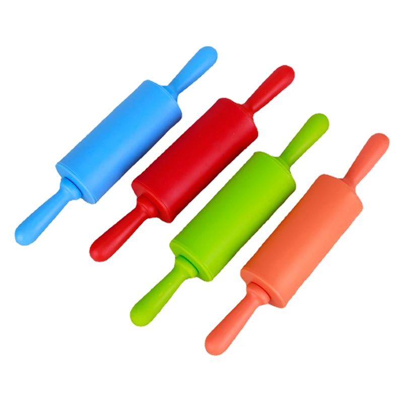 2Pcs Reusable Thick Rolling Pin Silicone Pastry Mat Household Dough Kneading Baking Mat Set