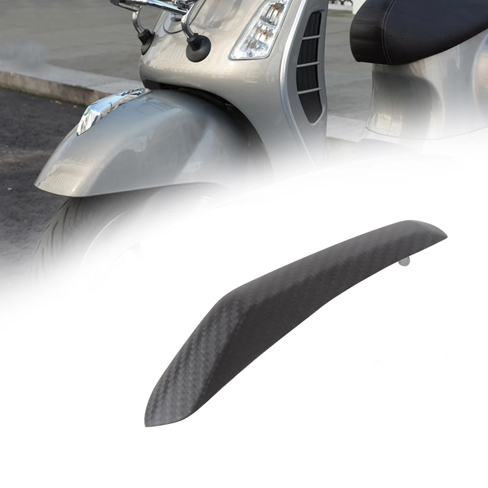 MOTO4U For Vespa GTS300 GTS 125 300 2023 2024 100% Carbon Front Scooter Mudguard Nose Beak Fender Decoration