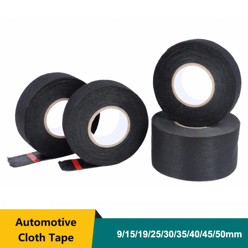 

Heat-resistant Adhesive Fabric Cloth Tape Width 9~50mm Electrical Heat Tapes For Automotive Cable Harness Wiring Loom