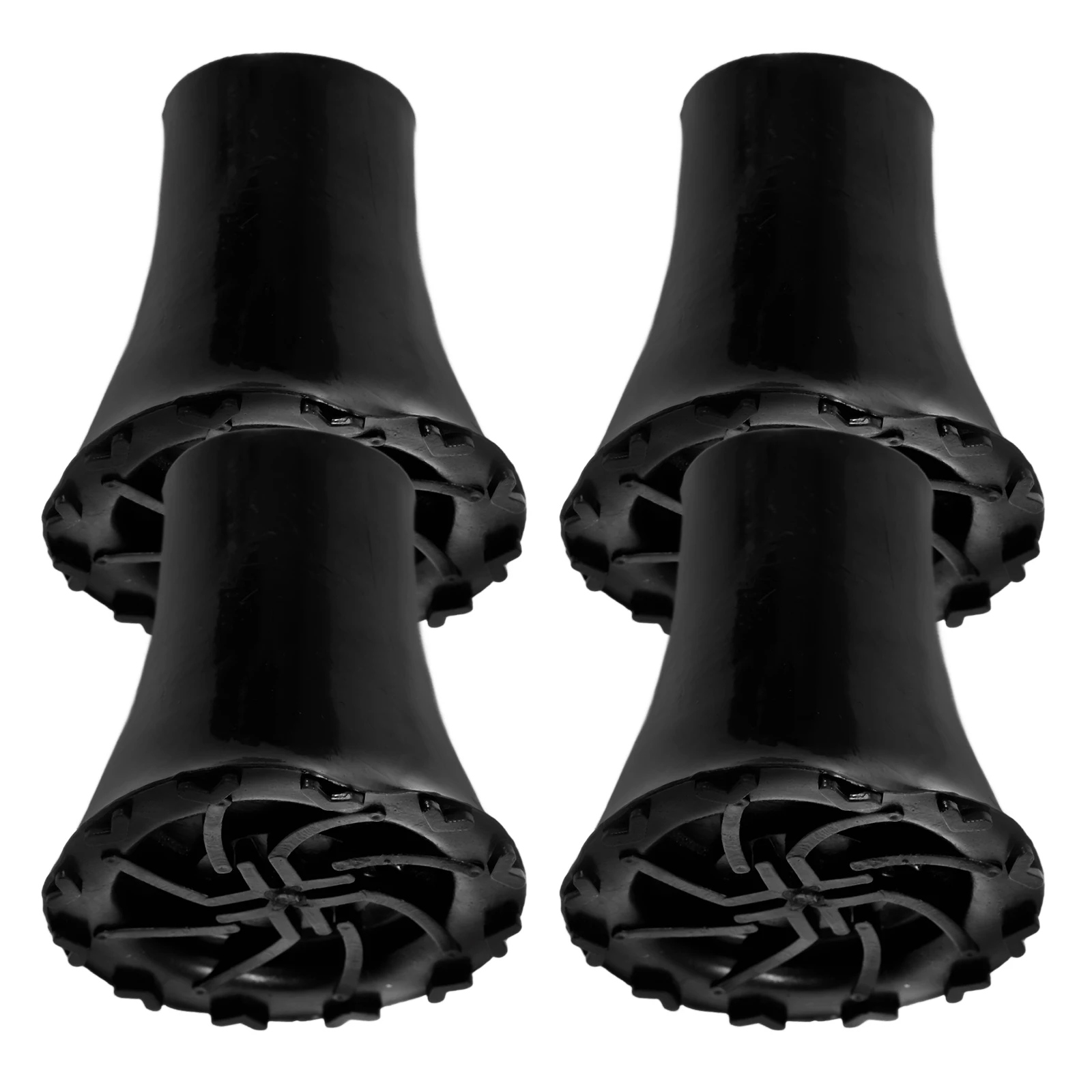 

4pcs Non-Slip Cane Tips Replacement Pvc Pads For Walking Sticks Crutch Pole Protectors Anti-Shock Foot Covers For Trekking