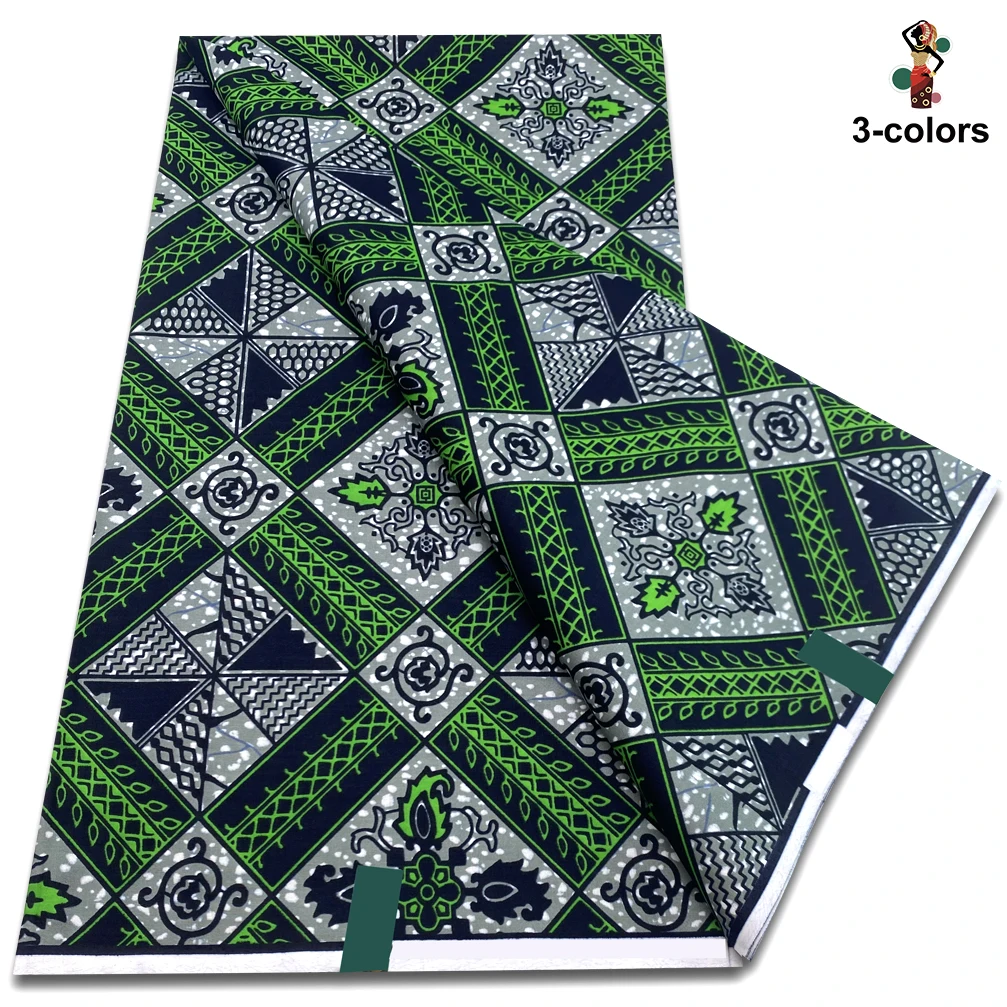 Ankara Wax Print Fabric High Quality African Wax Real Fabric 100% Cotton Soft African Guaranteed Veritable Real Wax for Dresses