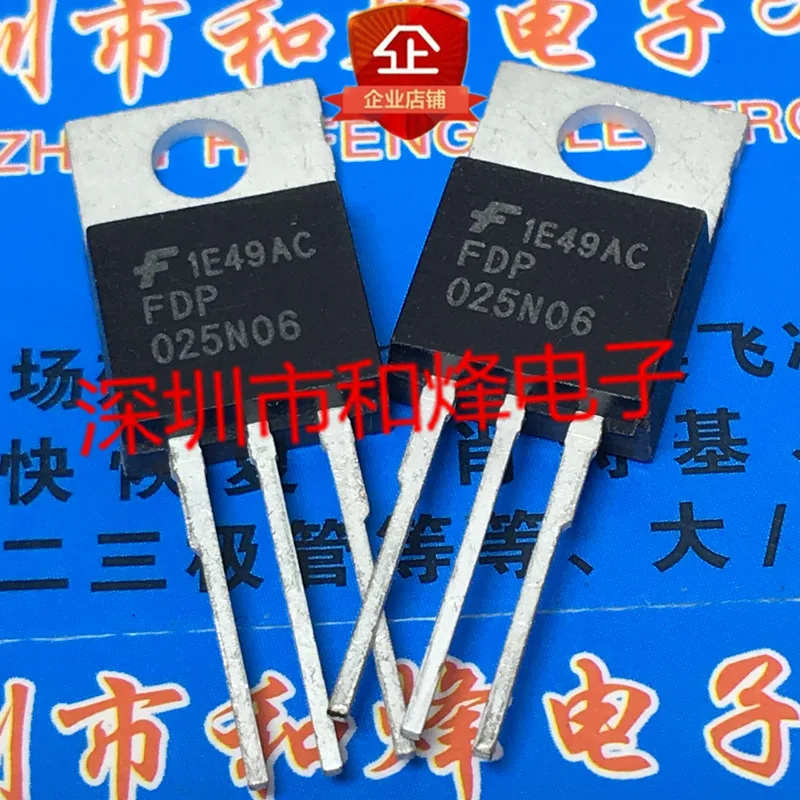 5PCS-10PCS FDP025N06  TO-220 60V 120A   New And Original On Stock