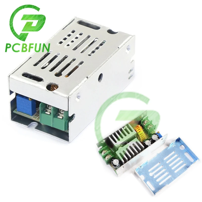 160W Non-isolated Step-down Converter Buck Module DC 4.5-32V to 0.8-30V Adjustable Voltage Regulated Power Supply+Aluminum Shell