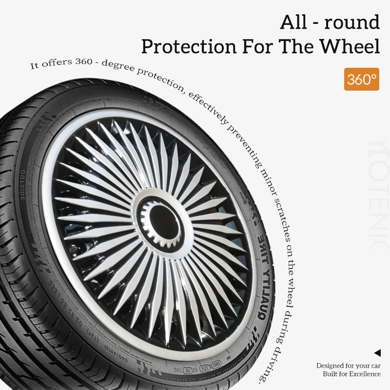 16 inch Blade Hubcaps Set of 4 Wheel Tire Covers Wheel Rim Cover with Toyota Volkswagen Chevy Nissan Sentra Honda Civic Cadillac