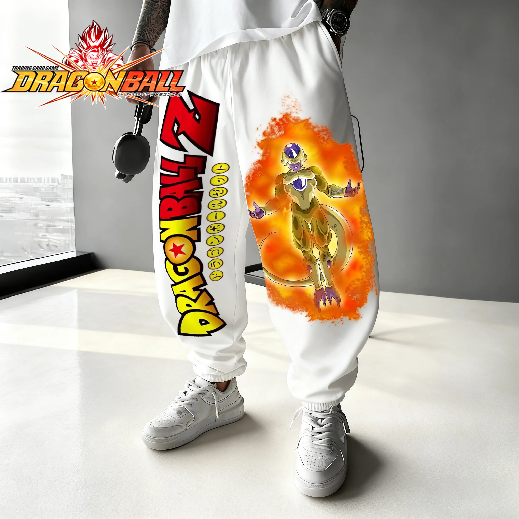 2025秋冬 日本アニメ ドラゴンボール ゴールデンフォーム フリーザ 孫悟空 コットン プリント ファッション スウェットパンツ メンズ ストリートパンツ Y2K
