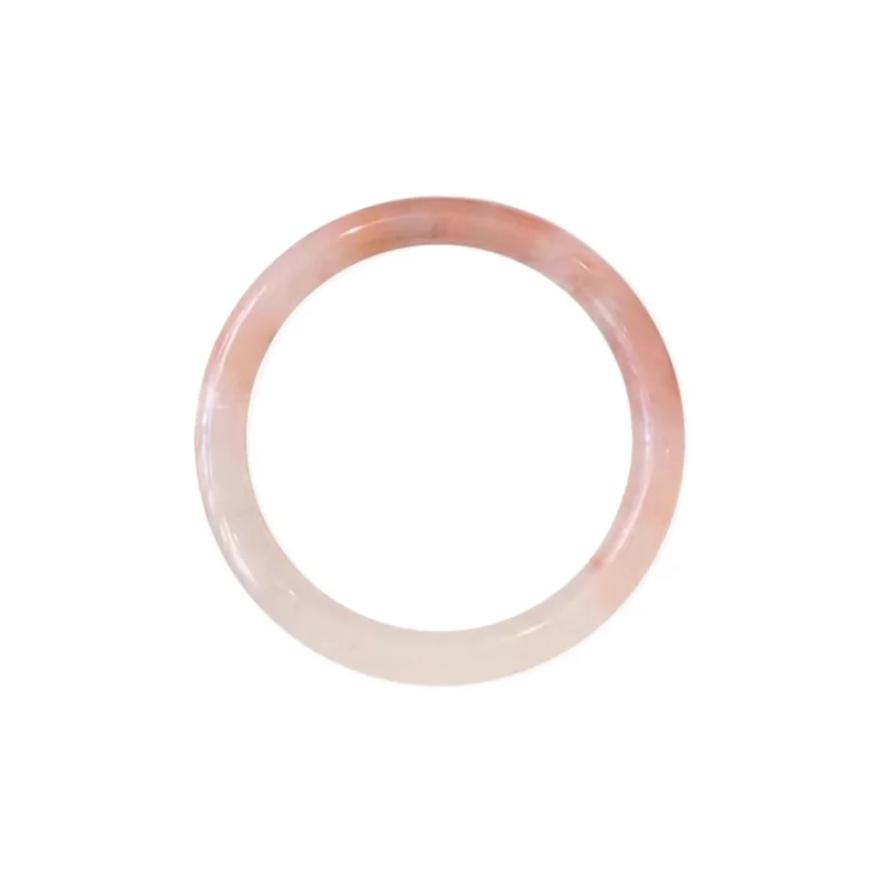 

Peach Blossom Brewed Jade Bracelet Female Young Real Jade Pink Gold Silk Jade Girl Thin Round Bar Bracelet