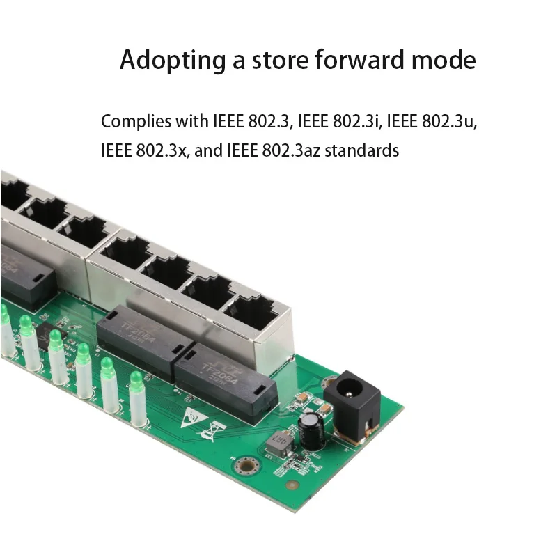 RJ-45 Switch Embedded Internet Splitter 8-Ports 100m Switch Plug & Play RJ45 L-AN Hub Game Network Switch Spiel Lade adapter