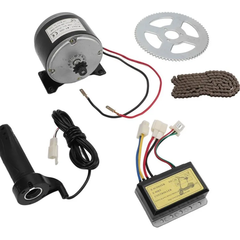 MY1016 250W 24V High Speed Permanent Magnet DC Brushed Motor Kit For Electric Scooter Drive Replacement Assembly