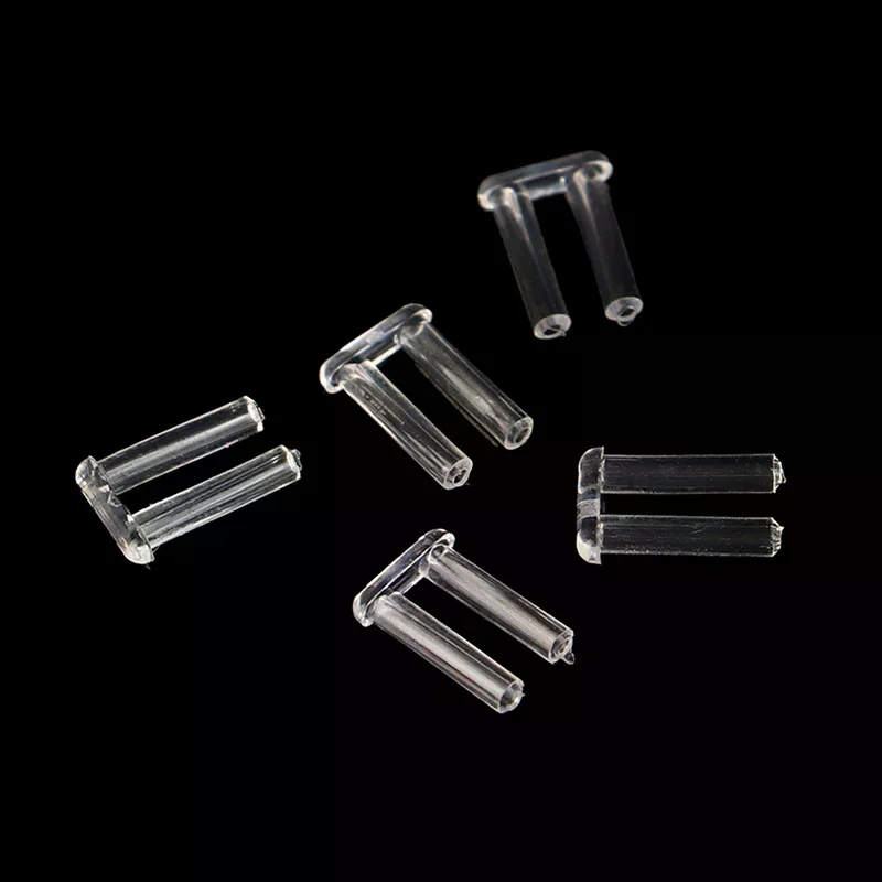 100Pcs/Set Double Rubber Plug For Frameless Glasses Spare Buckle For Prescription Glass Glasses Equipment Accessories