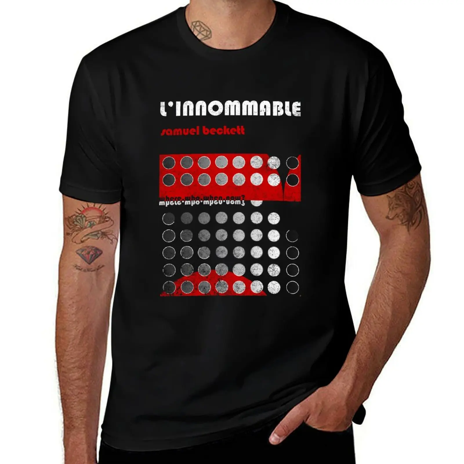 Samuel Beckett - L’Innommable - The Unnamable T-Shirt Lightweight Basic Short Sleeve Shirt T-Shirt