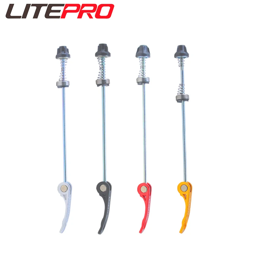 LP Litepro  Road Folding Bicycles Wheels Skewers Aluminum Alloy Quick Release Lever MTB Mountain Bike Wheelset QR Rod