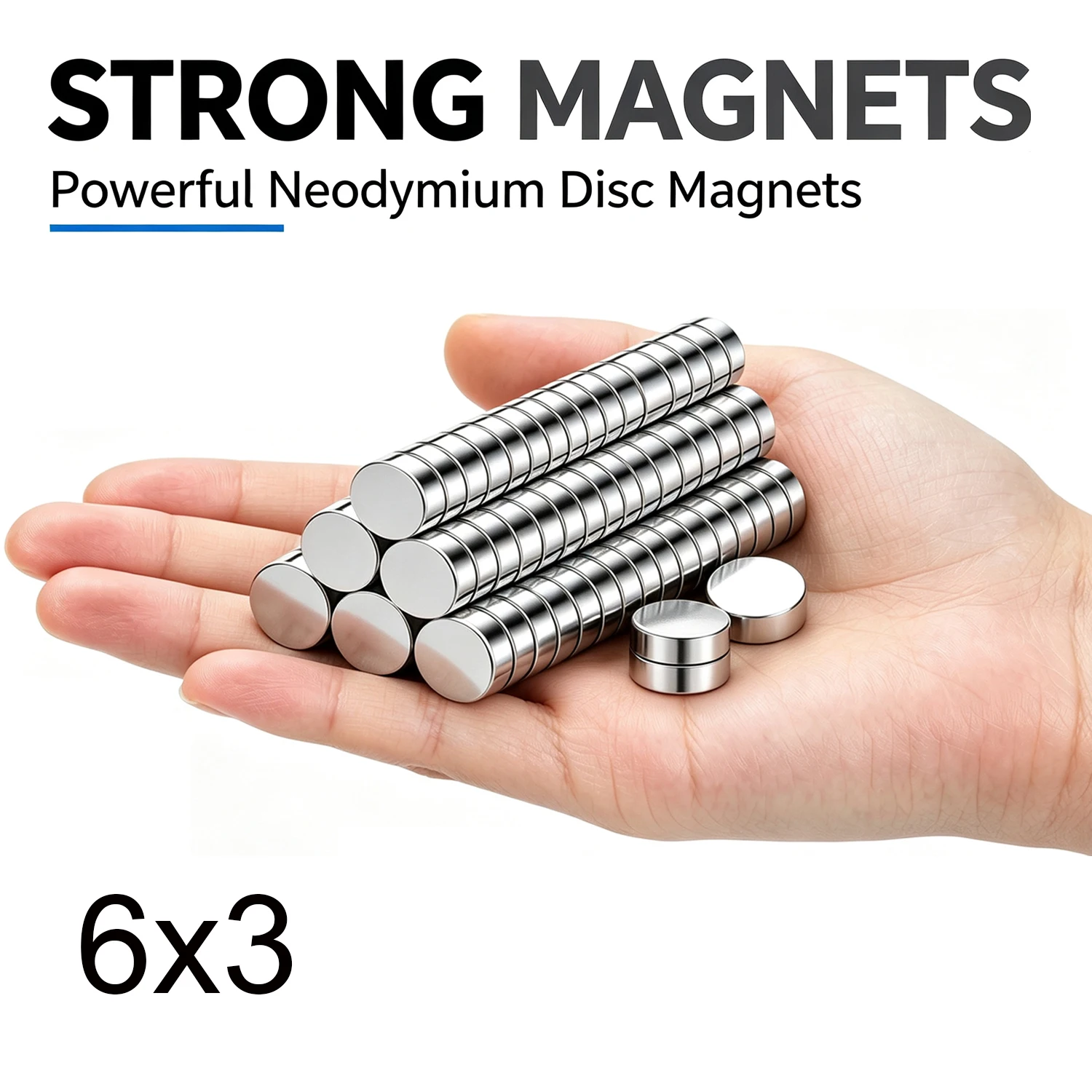 100/200PCS 6x3mm Disc Magnet for Fridge 6mmx3mm Small Round Super Powerful Strong 6x3mm Magnets 6*3mm for Fridge, DIY
