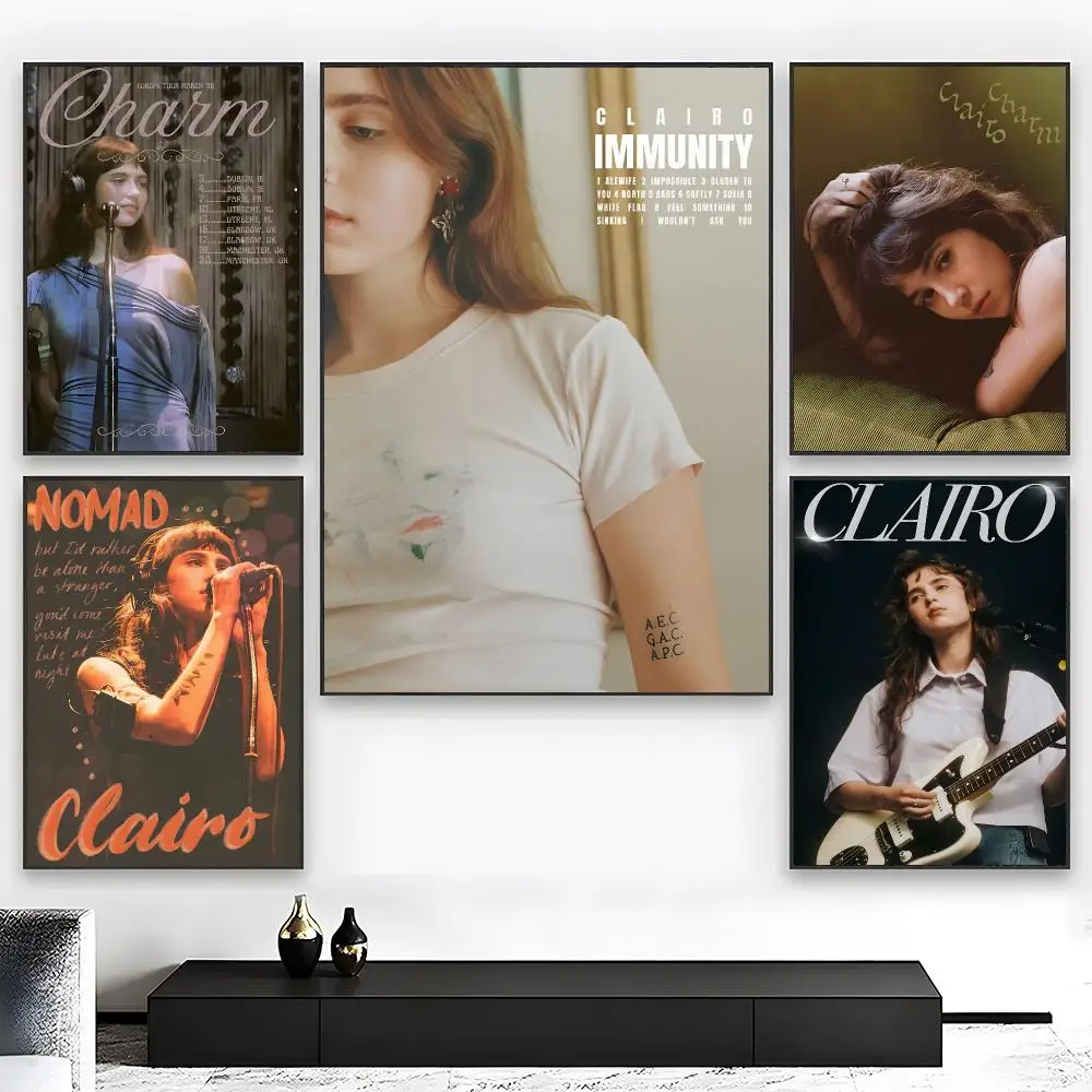 Bedroom Pop Singer C-Clairo Poster Wall art print art suitable for living room bedroom bar parlor home decor gift