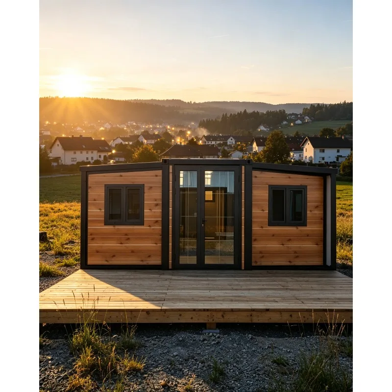 Livable 2 3 4 5 Bedroom Prefabricated Prefab Modular Mobile Home Folding Expandable Container House 20ft Living Tiny House