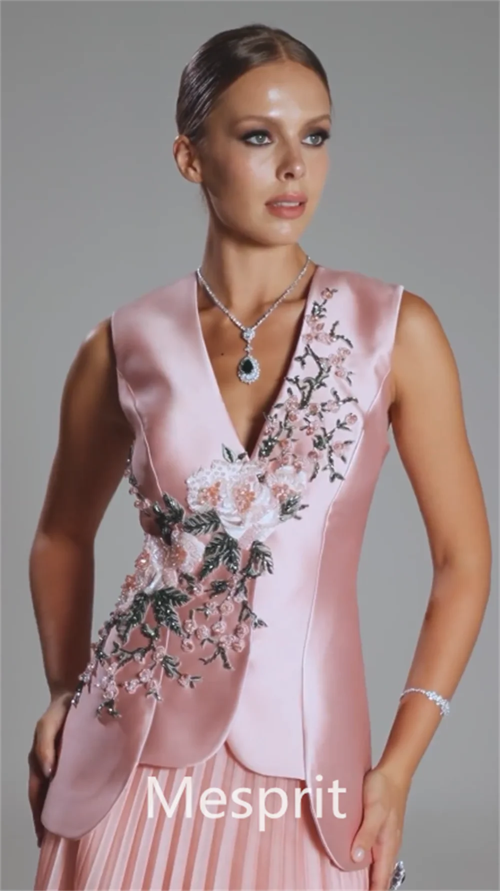 Customized Jiayigong Sparkle Exquisite Fashion V-neck A-line Evening es Embroidery Paillette S Custom