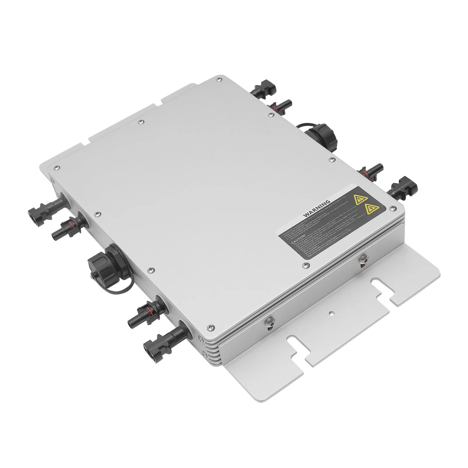 1400W MPPT Grid-Tied Solar Micro Inverter, DC to AC 80-160V 110V US Grid, IP65 Waterproof Self-Cooling Pure Sine Wave PV Inverter