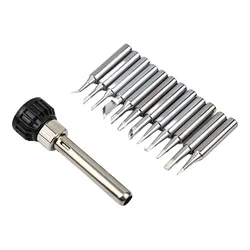 13pcs Soldering Iron Tips 900M-T For 907 933 926 937 928 94 Station Tool  Power Tools Welding Soldering Handle Adapter