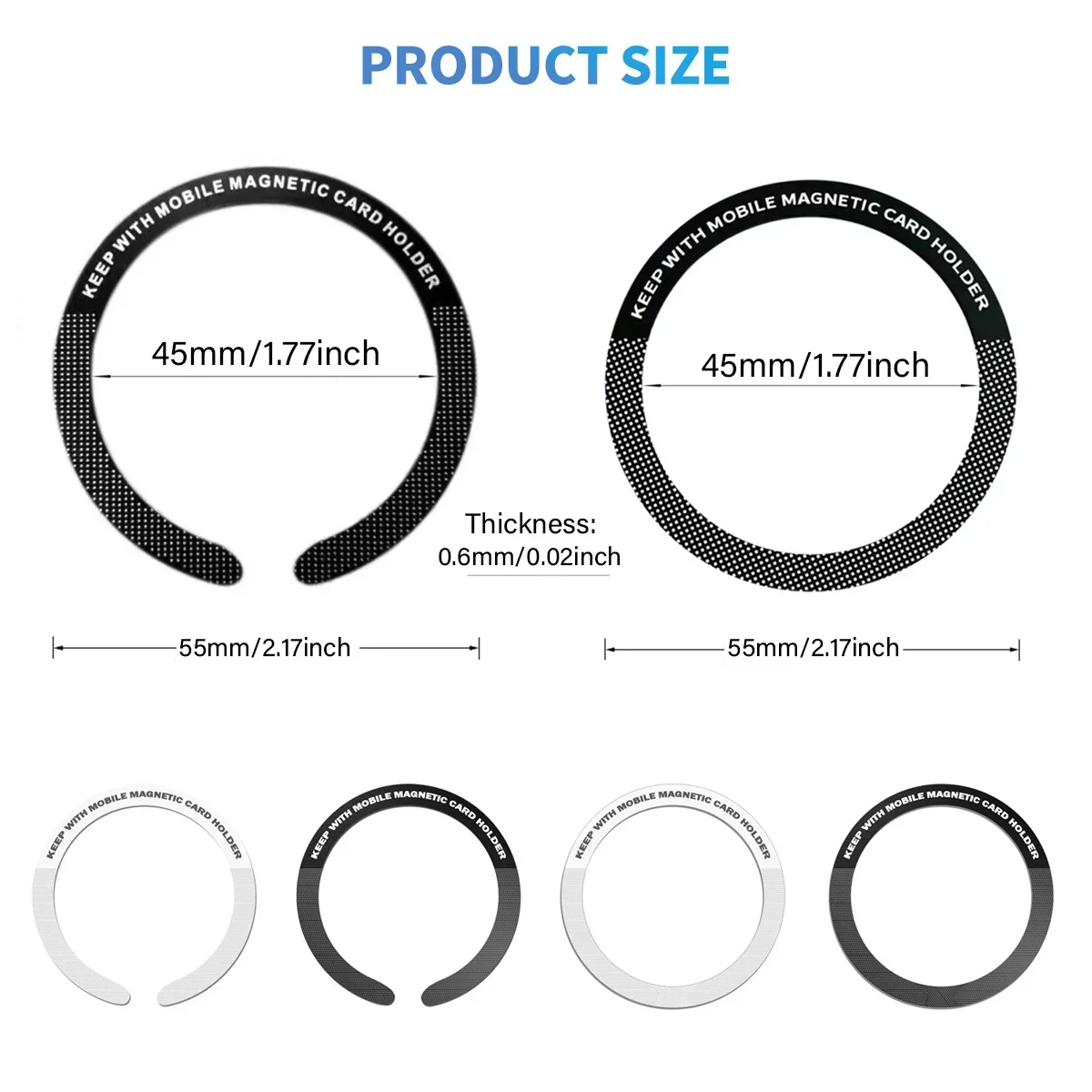 Ring für Magsafe magnetisches kabelloses Ladegerät für iPhone 14 Pro Max 13 12 Mini Universal Metall Aufkleber Magnet Auto Halter Platte – Detail 10