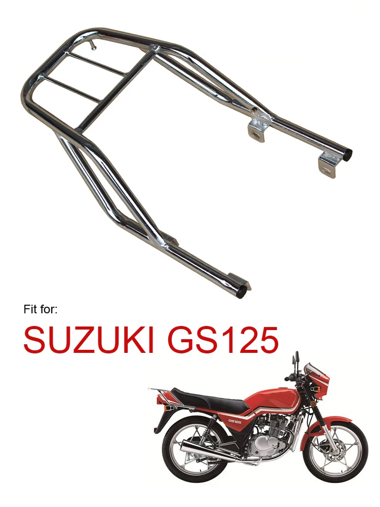 Motorcycle Cargo Carrier for Suzuki Haojue Qingqi Jingcheng Qjmotor Haojin GS125 HJ125 QS125 QJ125 Motorbike Chrome Rear Bracket