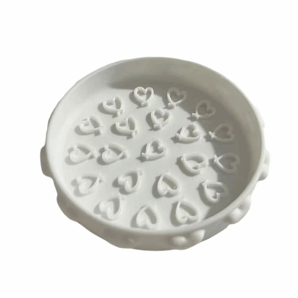 Cute Brush Cleaning Tray Portable with Textured Base Makeup Brush Cleaner Bowl Cleaning Mat Scrubbing Pad Brush Cleaning Tool