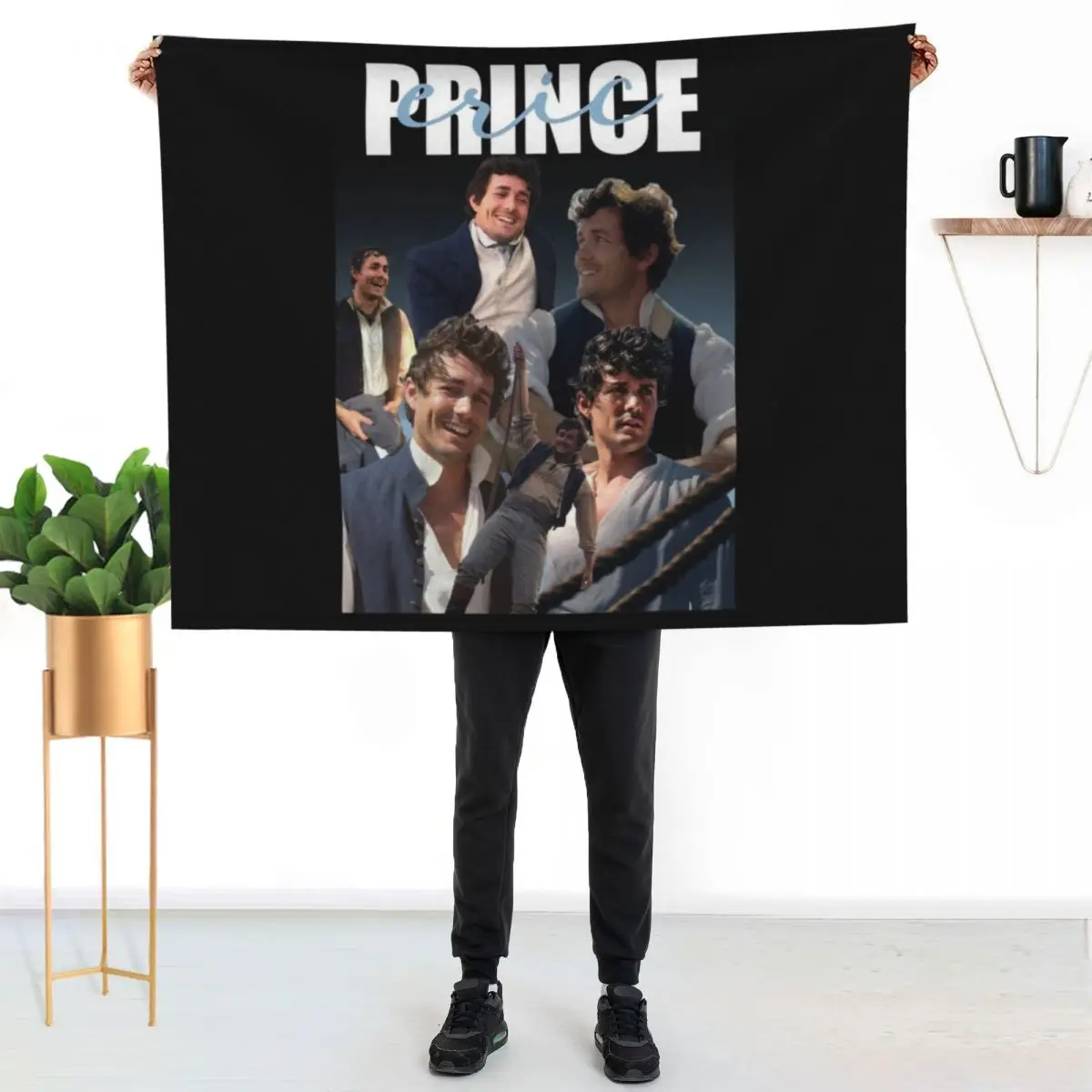 Prince Eric Layover Throw Blanket couch cozy soft plush fuzzy picnic outdoor blanket