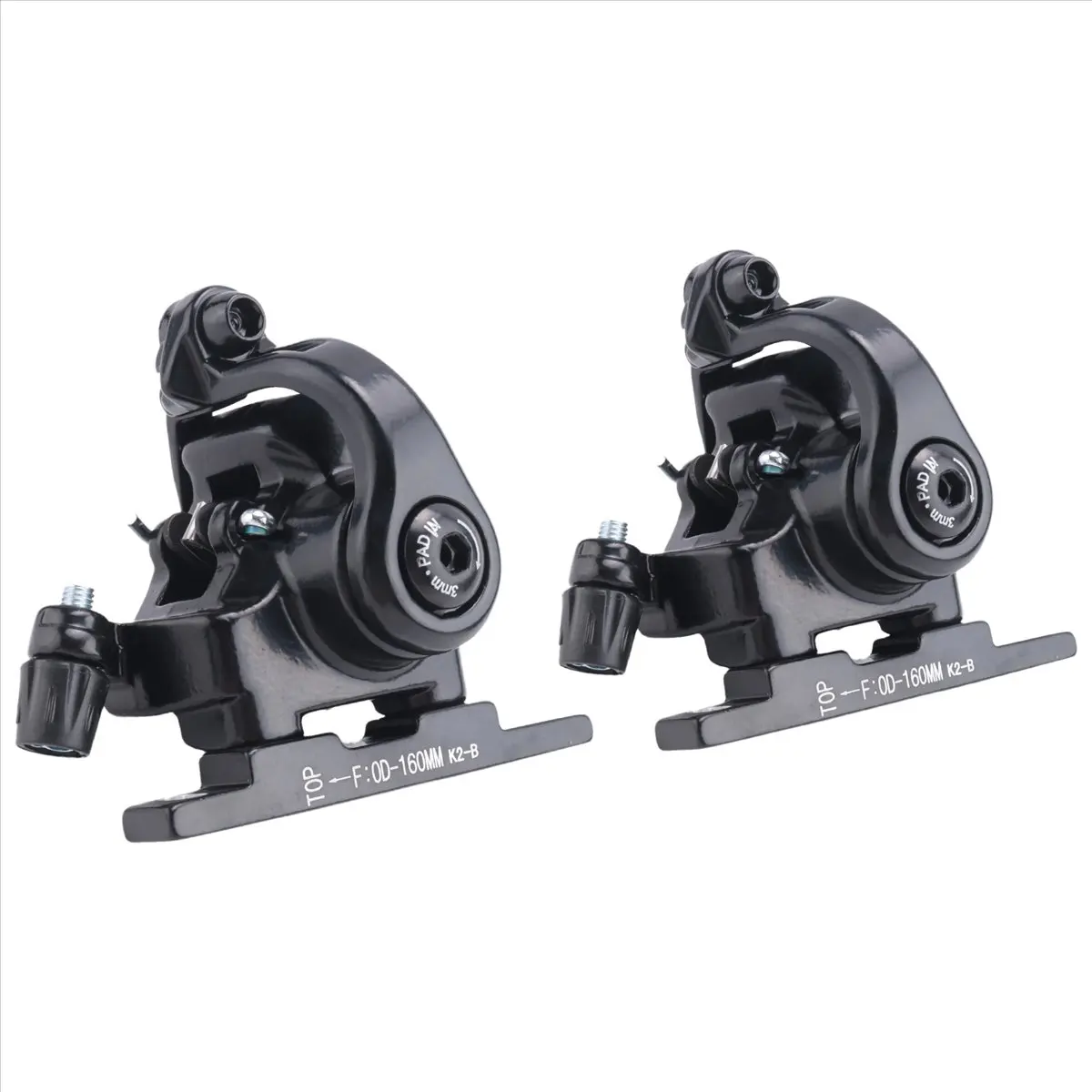 ABST  Road Bike Disc Brake Flat Mount Mechanical Dual Side Actuation Caliper 160mm Front Rear Bicycle Clamp Brake - view 4