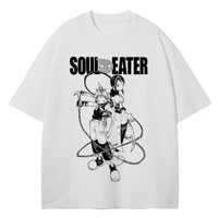 2025 Manga Soul Eater T Shirt MAKA ALBARN SOUL EATER Men Women Clothes High Quality Cotton Summer Short Sleeve Casual Trendy Tee
