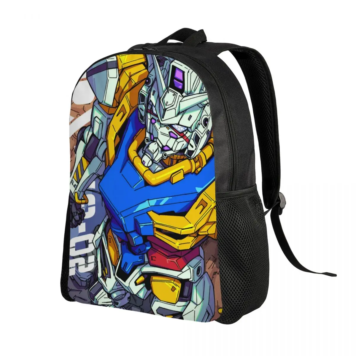 Personalizado gundames celulares terno mochila em quadrinhos para meninos meninas faculdade escola sacos de viagem das mulheres dos homens bookbag se encaixa 15 Polegada portátil