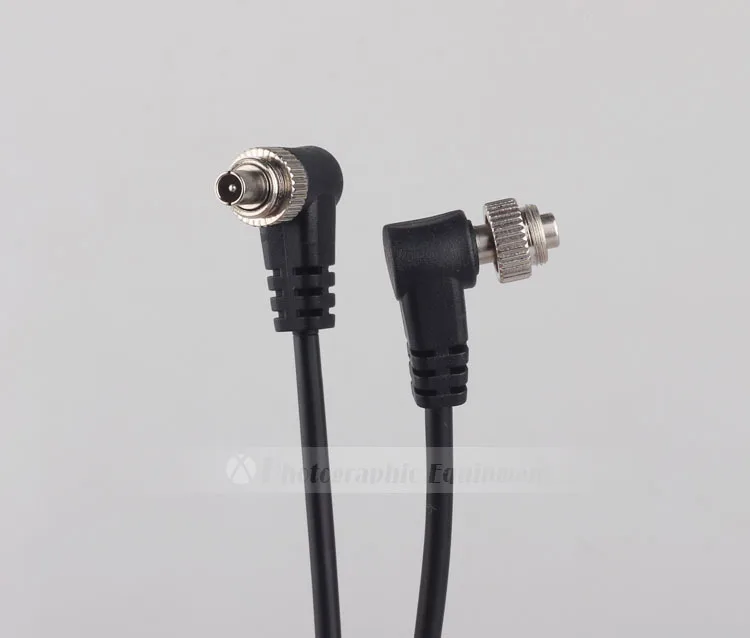 50pcs/Lot Camera cable Male to Male M-M FLASH PC line Sync Cable Cord with Screw Lock PC-PC cable for yongnuo flash light