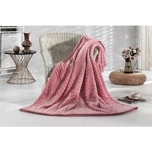 Aksu İpeksoft Bud Tek Personality Mink Blanket Color Rose