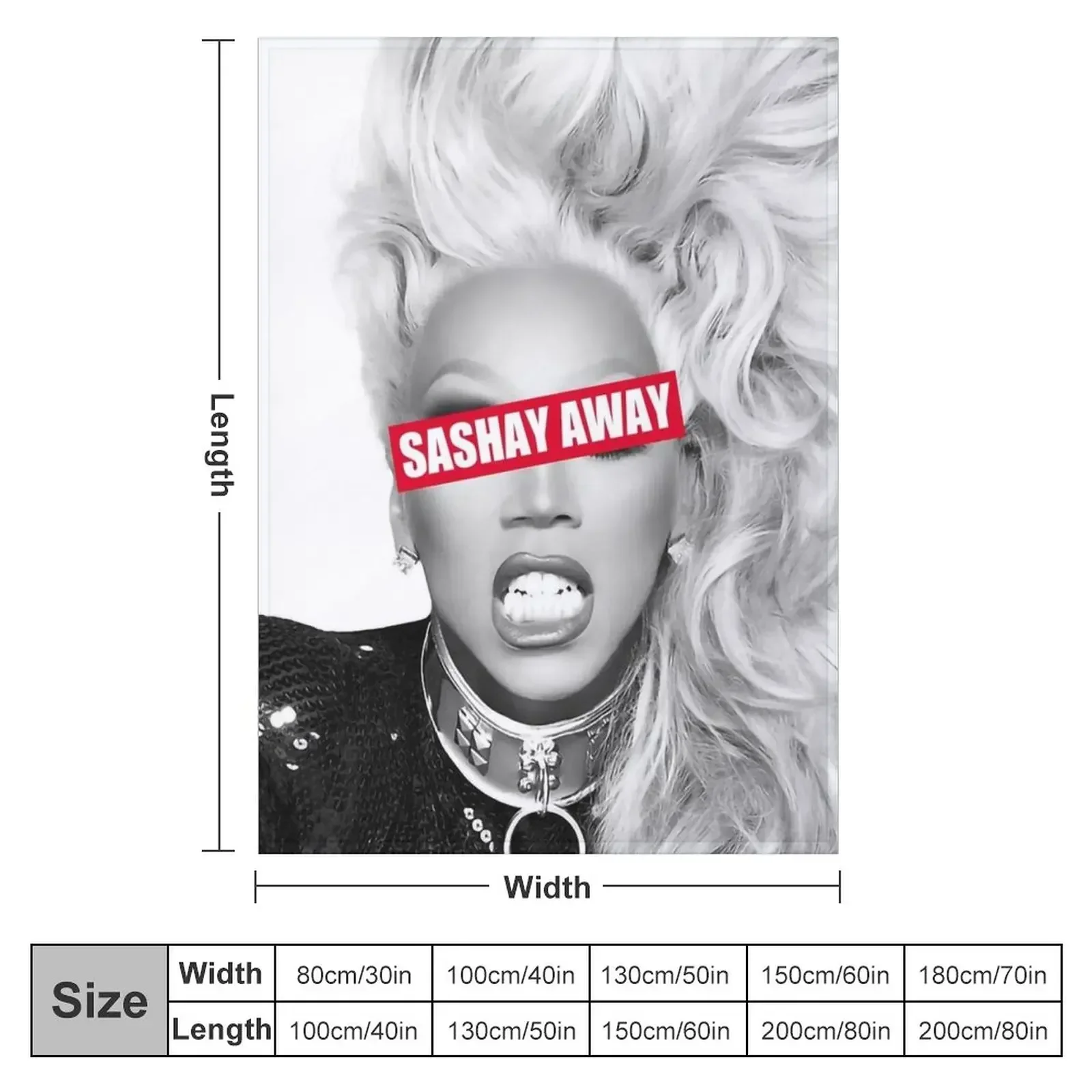 RuPaul Sashay Away Throw Blanket warm winter Decorative Sofa Hair Furry Blankets