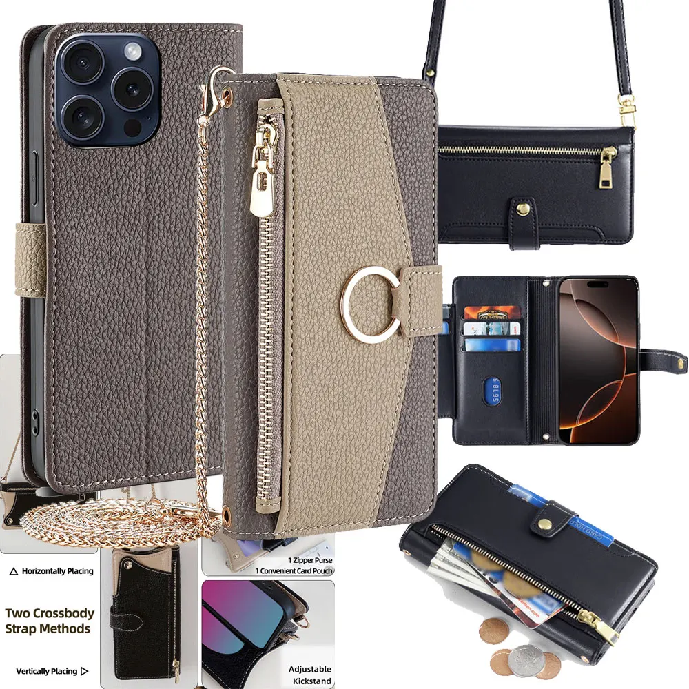 Brieftasche Abdeckung Flip Fall für Samsung Galaxy A06 A26 A36 A56 Fällen Leder Coque A16 A15 A05 Karte Slot Shell Luxus Fall Harte Shell – Detail 1