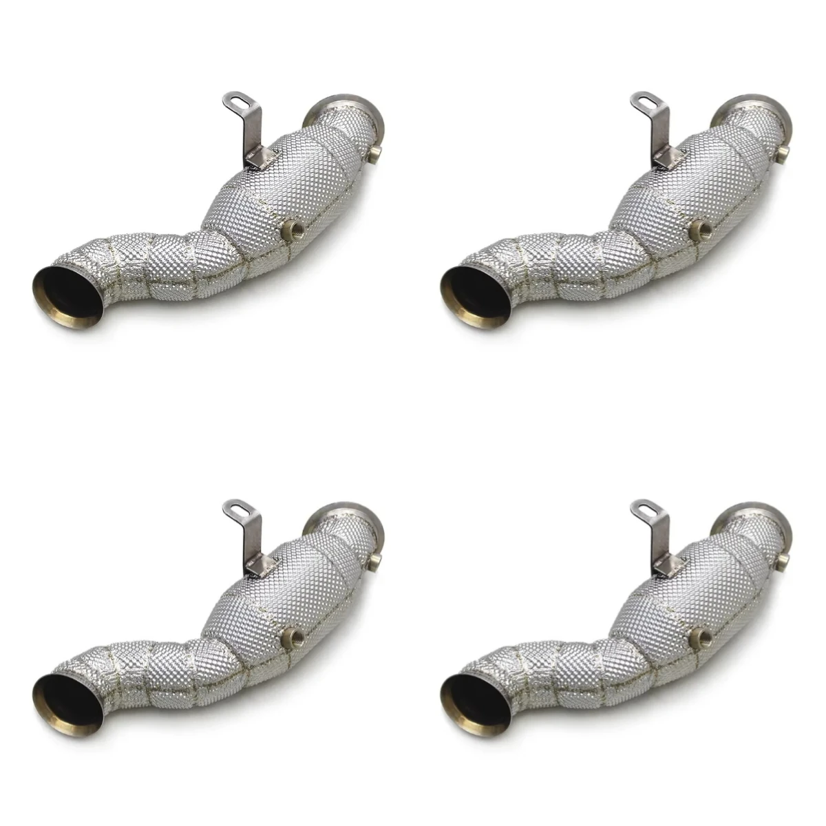 Downpipe con Catalizador Automático para E350 W213 2.0T 2006-2023, Protector Térmico de Escape del Motor, Catalizador de 100/200/300 Celdas