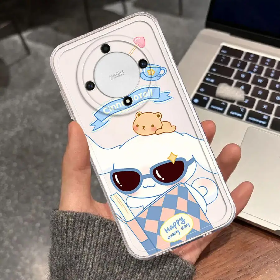 Coque de téléphone transparente pour Honor X7b 90 Lite X8b Y9 Prime 2019 X9a X9b Cartoon Melody Sanrio