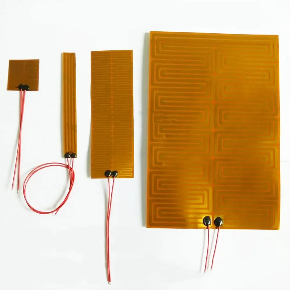 14-300mm Flexiable Eeletric Polyimide Film Heater Heating element For 3D Printer