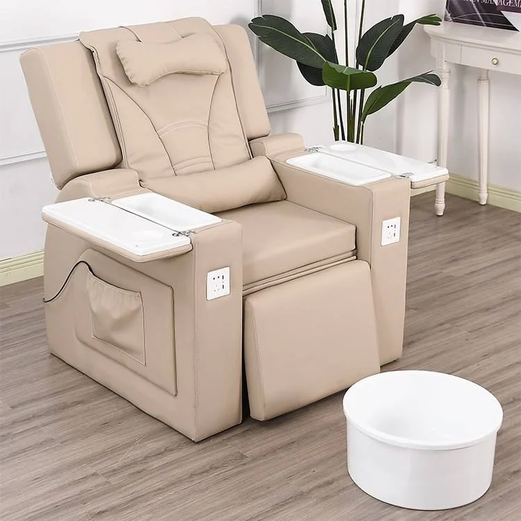 Luxury Nail Salon Shop Remote Control Movable Manicure Foot Spa Massage Chair And Pedicure Chair For Beauty Salon