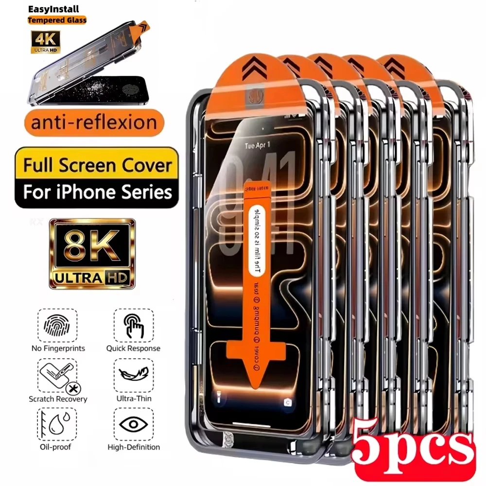 1-5 Stück Fingerabdruck-Entsperrungs-Displayschutzfolie für Samsung S26 Ultra S25 S24 S23 S22 A57 A37 A56 A55 A36 A26 A17 A16 Panzerglas