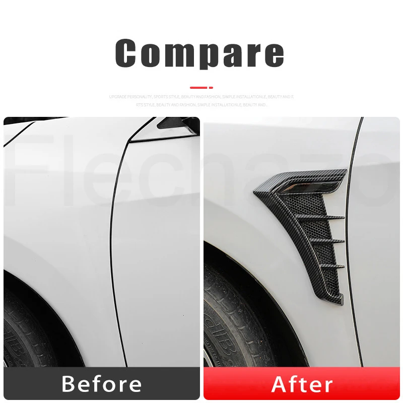 2 قطعة سيارة الجانب اللوح ملصق الجناح الحاجز تعديل ألياف الكربون لفولفو RDESIGN AWD V70 XC60 S60 V60 V40 XC90 S80 ملحق