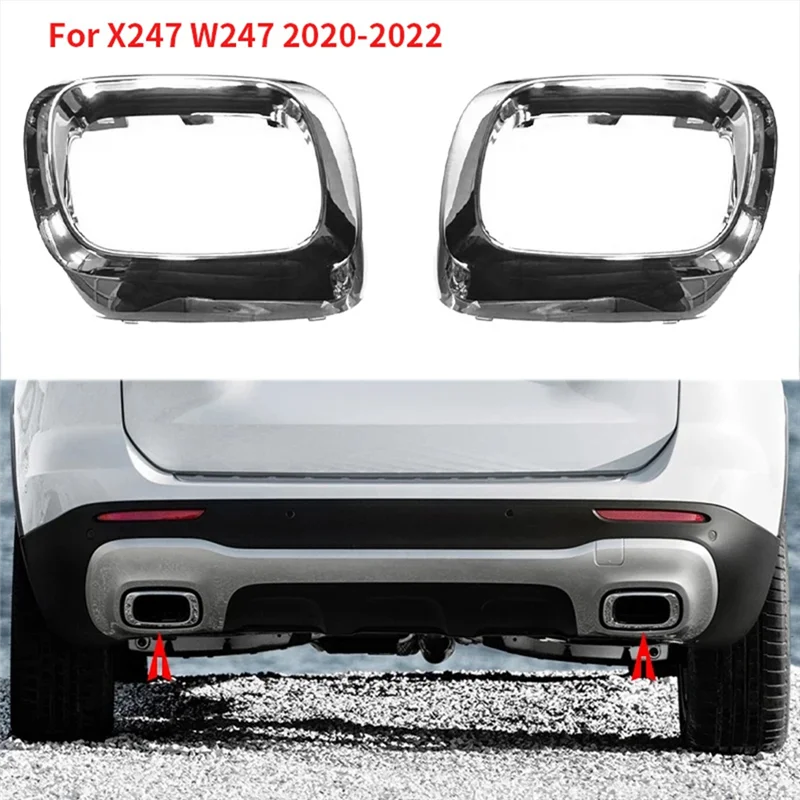 

F9-A2478850001 2478850001 Right Exhaust Pipe Cover Tail Throat Decorative Strip For Mercedes Benz GLB X247 W247 2020-2022 Parts
